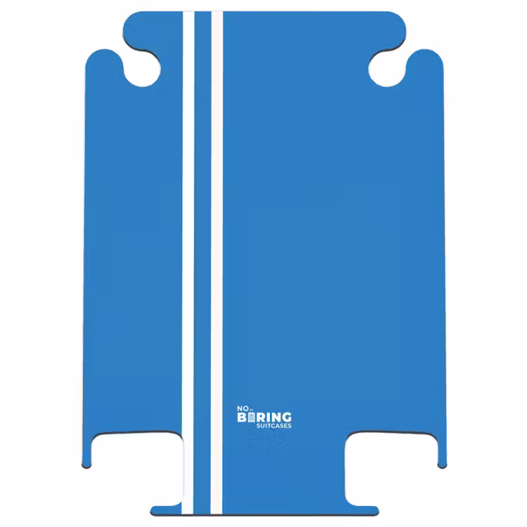 CaseSwap™ - Hellblauer Hintergrund mit doppelten weißen Seitenstreifen auf der linken Seite — 1