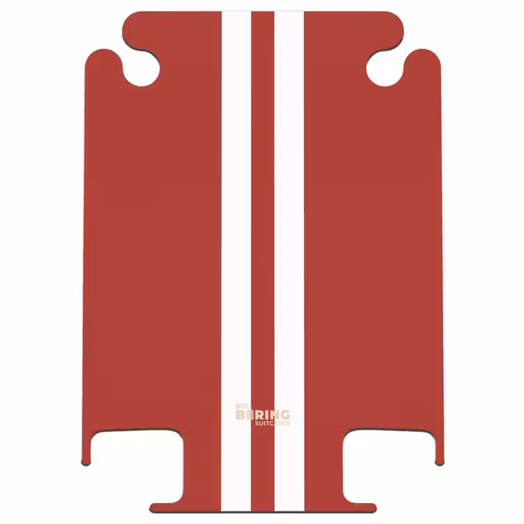 CaseSwap™ - Roter Hintergrund mit doppeltem weißen Mittelstreifen — 1