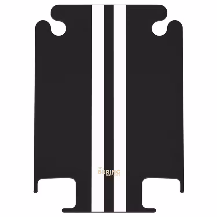 CaseSwap™ - Schwarzer Hintergrund mit doppeltem weißen Mittelstreifen — 1