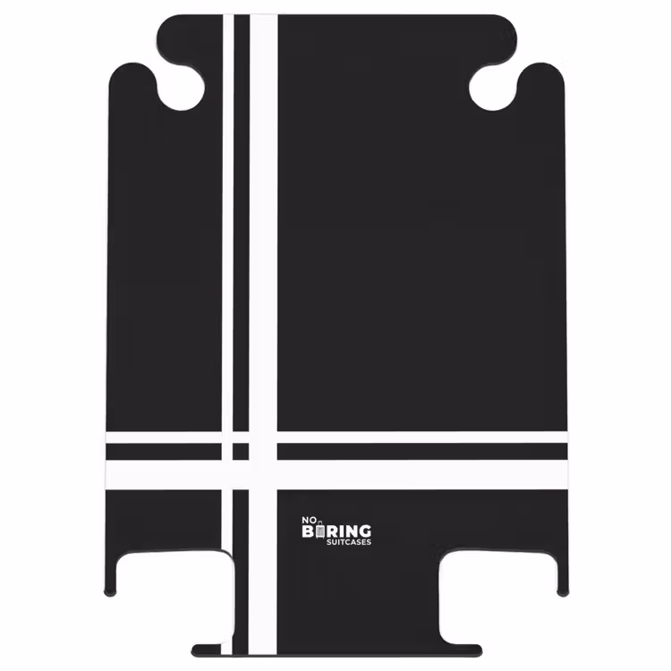 CaseSwap™ - Schwarzer Hintergrund mit weißem Kreuzmuster unten links — 1