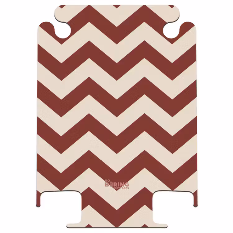 CaseSwap™ - Zickzackmuster in Rot und Creme — 1