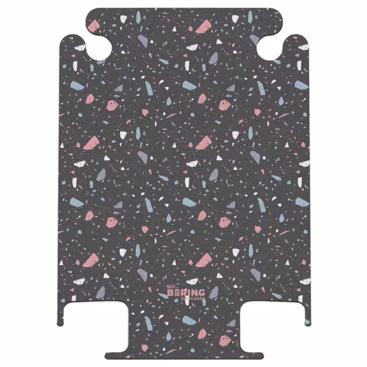 CaseSwap™ - Terrazzo-Muster schwarz mit Pastell — 1