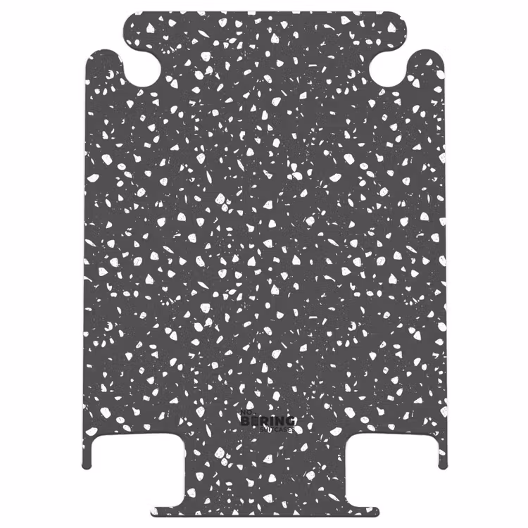 CaseSwap™ - Terrazzo-Muster schwarz und weiß — 1