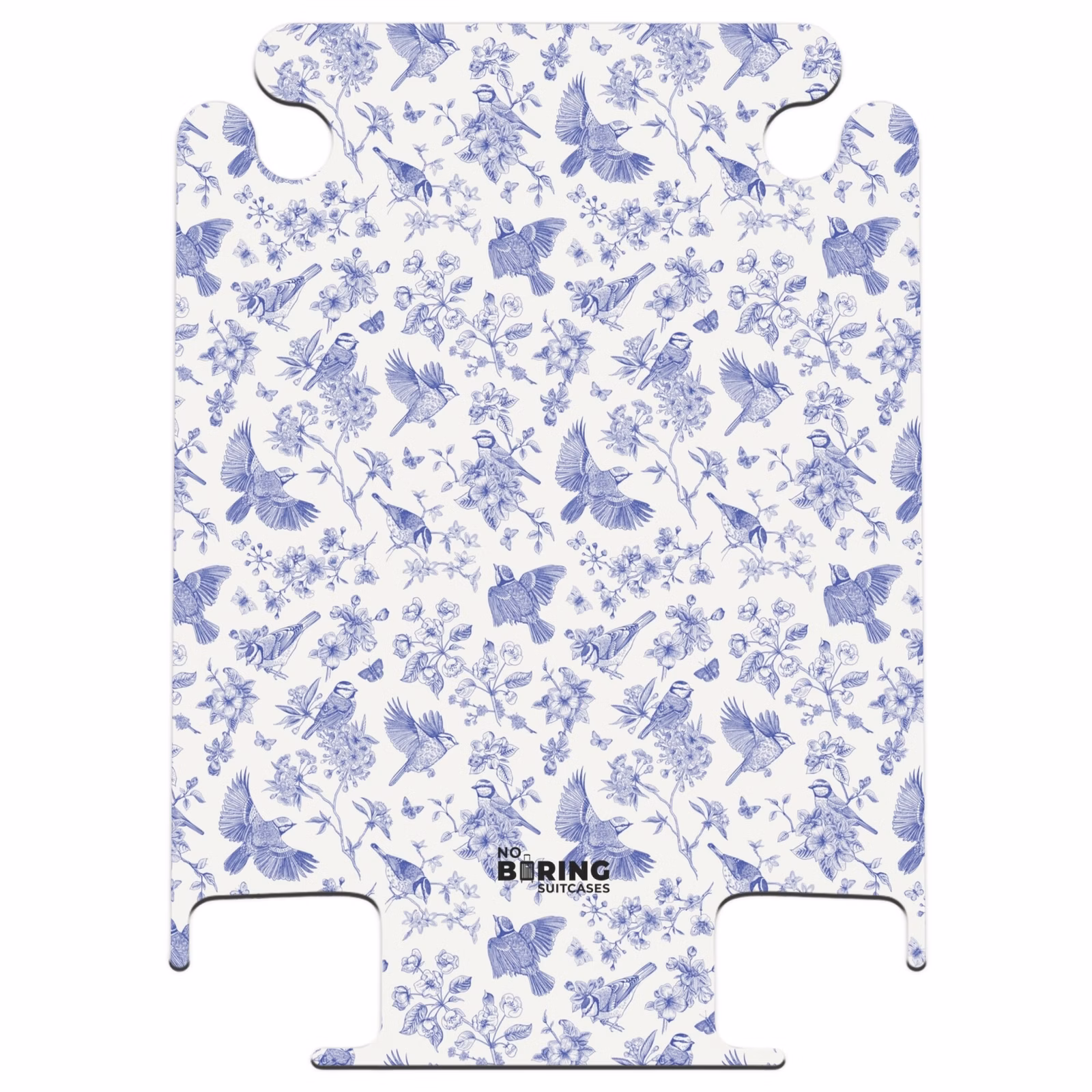 CaseSwap™ - Klassisches Vogel- und Blumenmuster in Blau und Weiß — 1