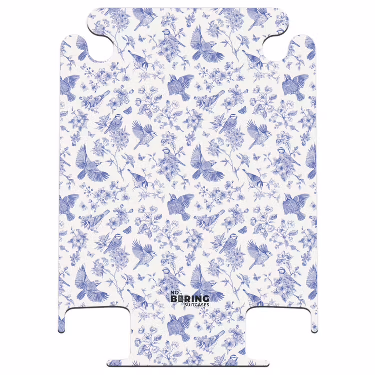 CaseSwap™ - Klassisches Vogel- und Blumenmuster in Blau und Weiß — 1