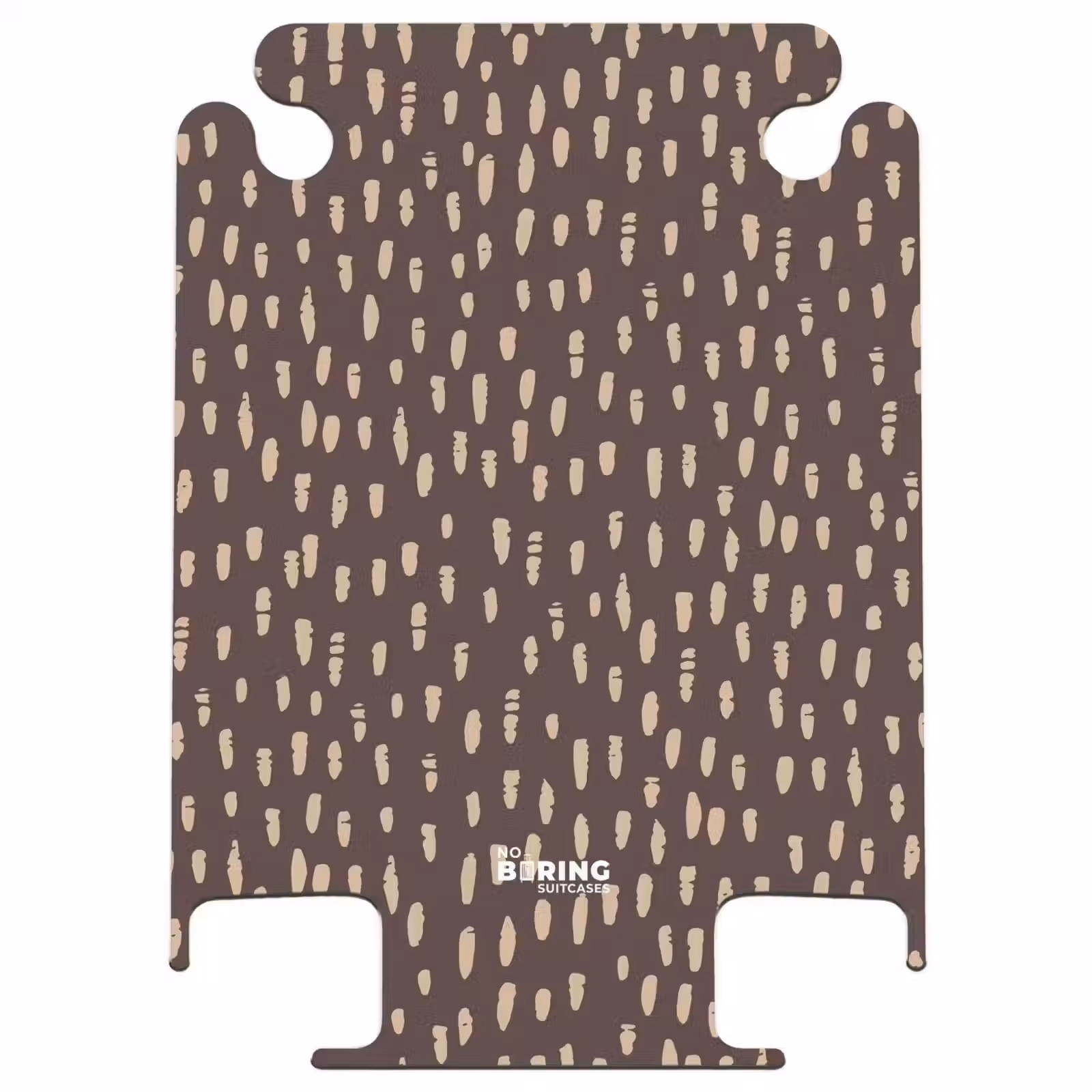 CaseSwap™ - Dunkelbrauner Hintergrund mit beigen Pinselstrichen — 1