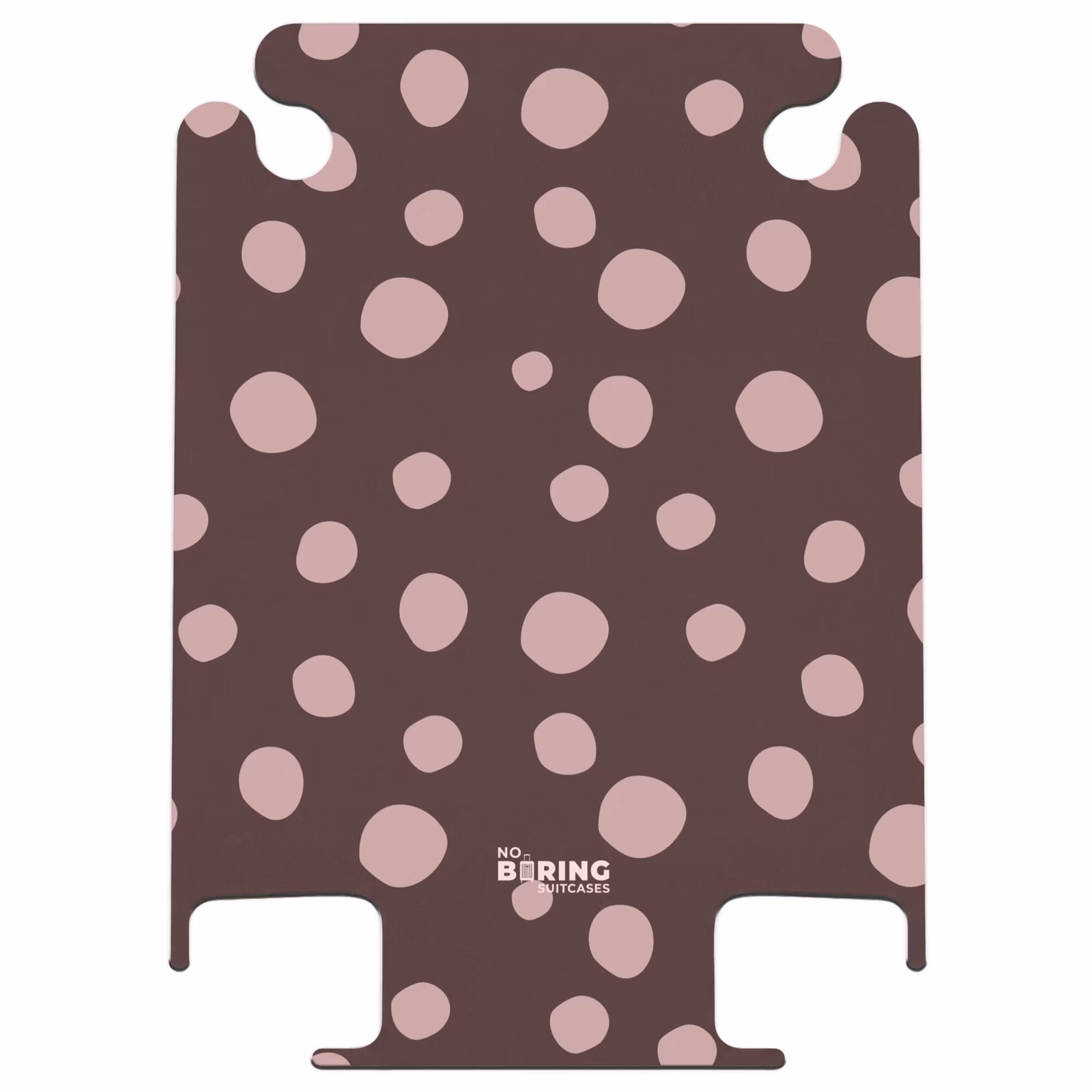 CaseSwap™ - Dunkelbrauner Hintergrund mit rosa Tupfen — 1