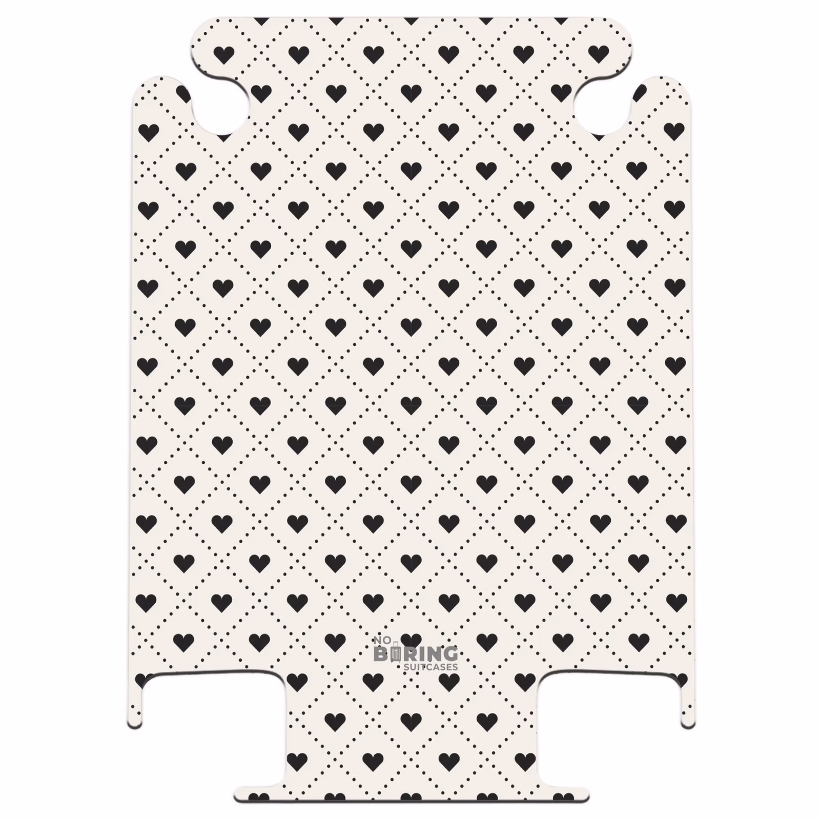 CaseSwap™ - Valentinstag Herzen Karomuster schwarz und weiß — 1