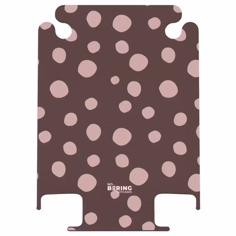 CaseSwap™ - Dunkelbrauner Hintergrund mit rosa Tupfen — 1