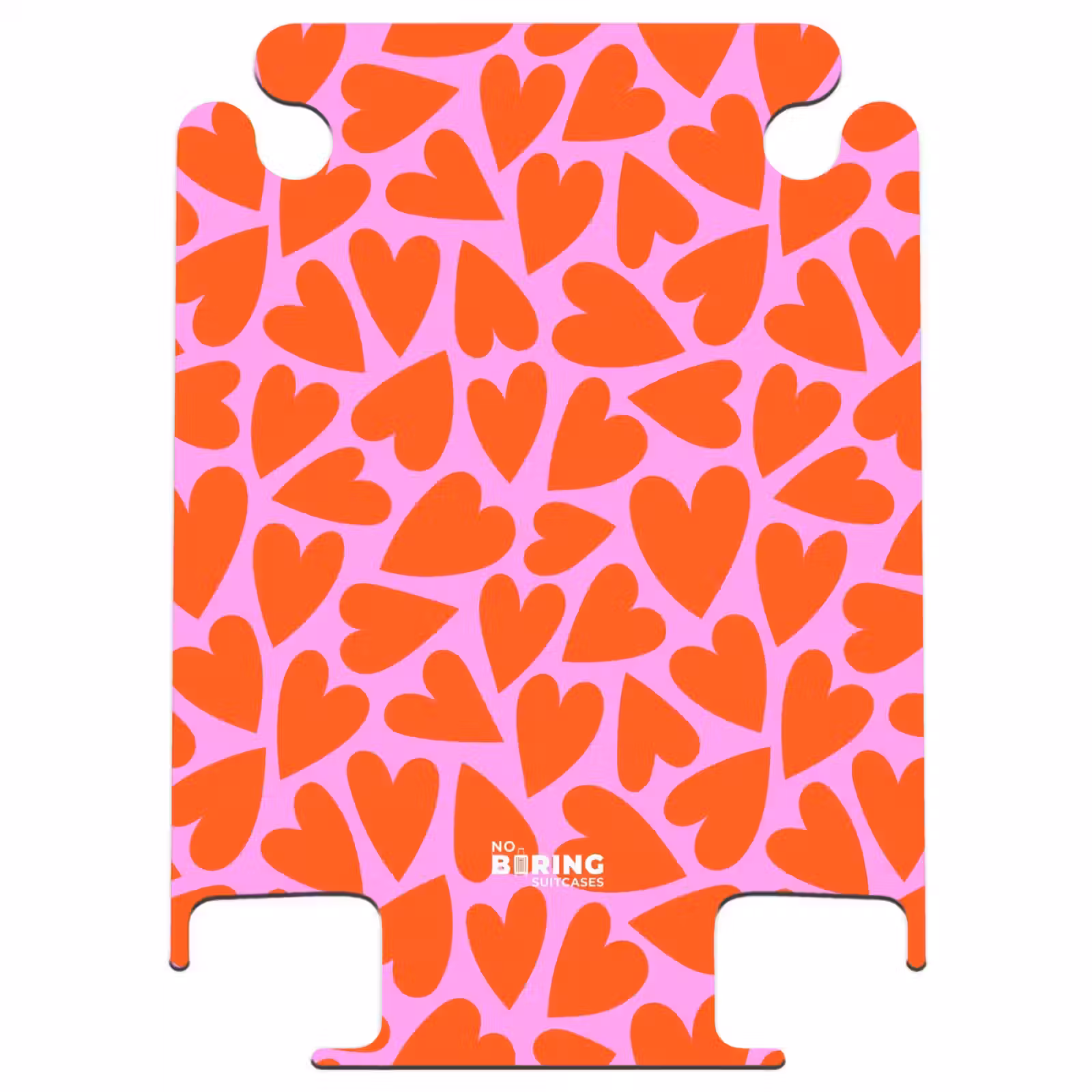 CaseSwap™ - Dichtes Muster von roten Herzen auf rosa Hintergrund — 1