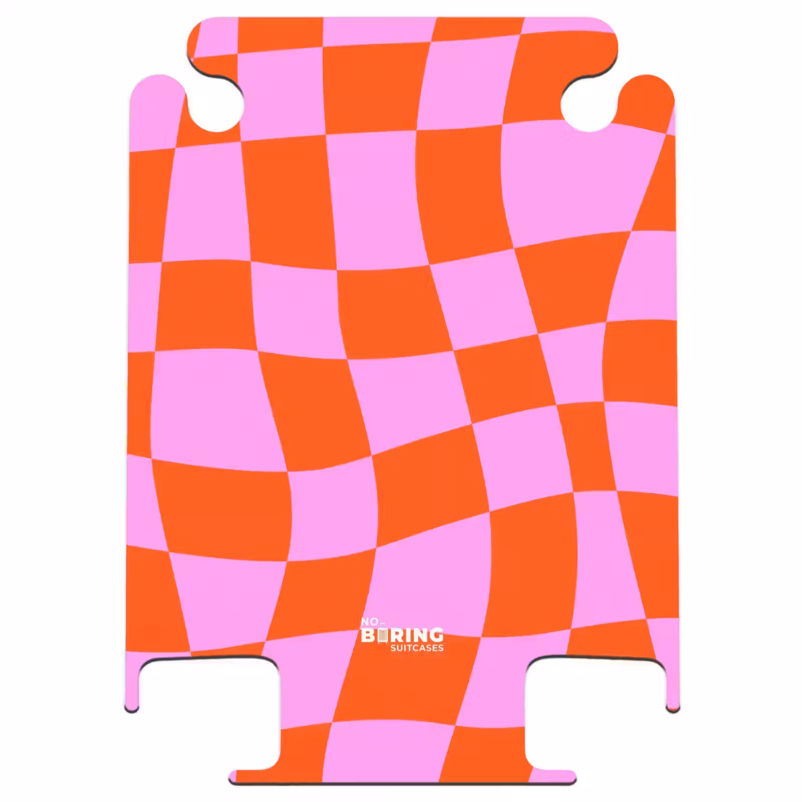 CaseSwap™ - Gewelltes Schachbrettmuster in Rot und Rosa — 1