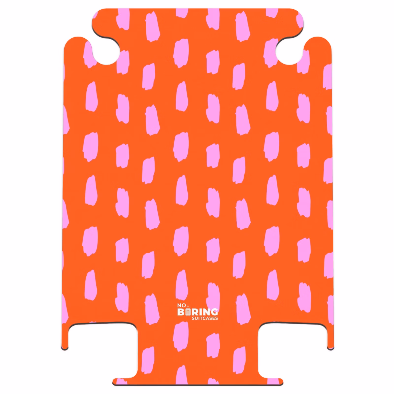 CaseSwap™ - Punktmuster in Rosa auf leuchtend rotem Hintergrund — 1
