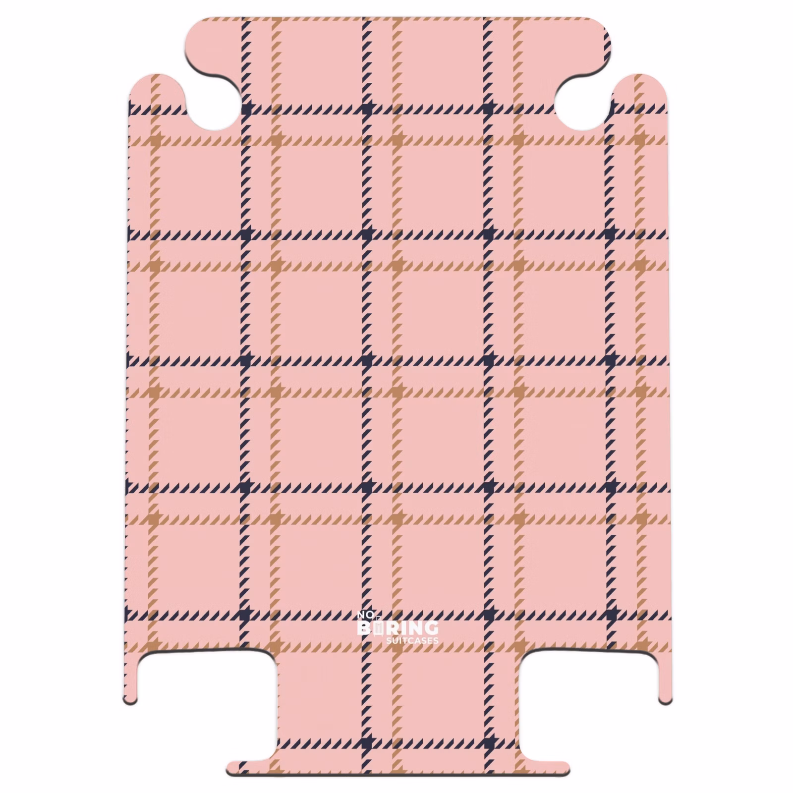 CaseSwap™ - Rosa karierte Textur mit braunen und schwarzen Akzenten — 1