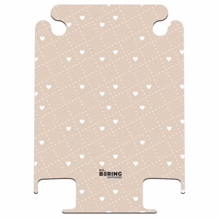 CaseSwap™ - Beigefarbener Hintergrund mit weißen Herzen — 1
