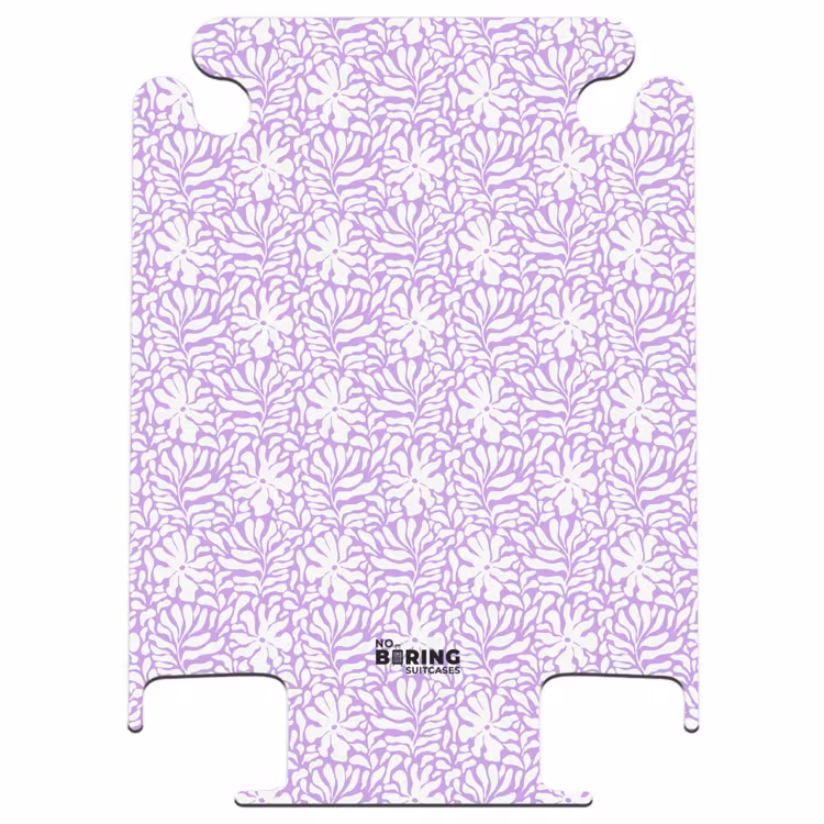 CaseSwap™ - Blumen und Blätter auf lila Hintergrund — 1