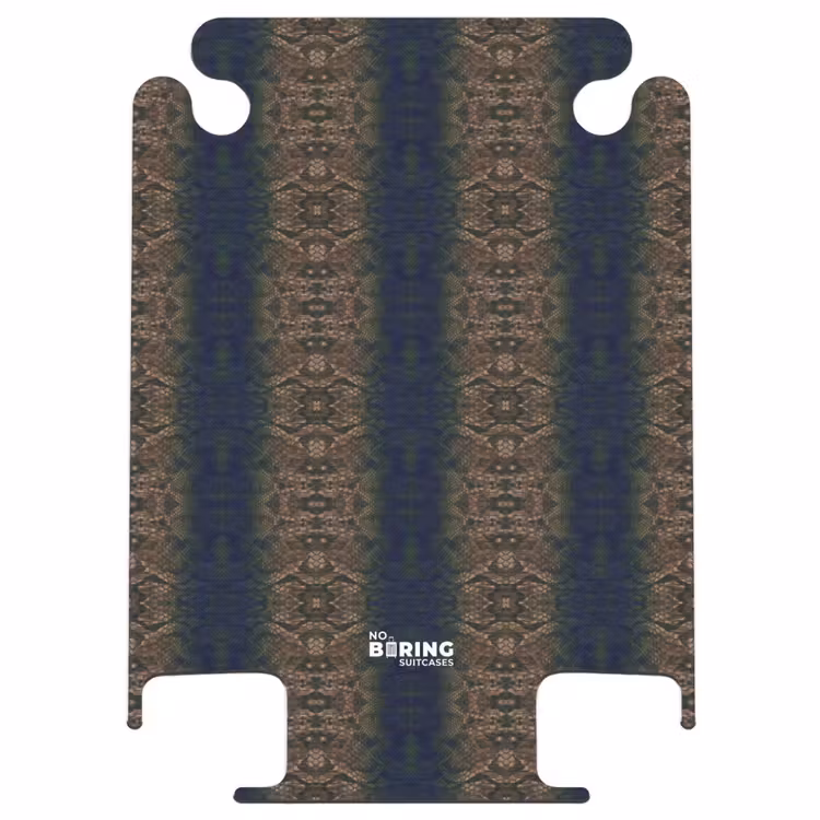 CaseSwap™ - Braun-blaue Schlangenhaut mit symmetrischer Schuppenstruktur — 1