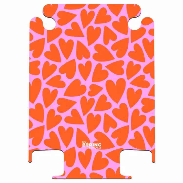 CaseSwap™ - Dichtes Muster von roten Herzen auf rosa Hintergrund — 1