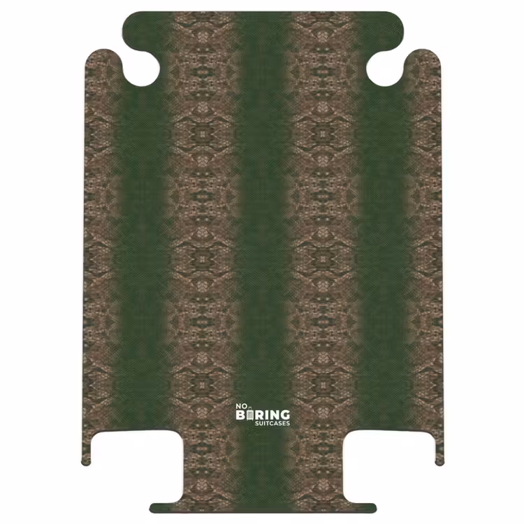 CaseSwap™ - Dunkelbraune Schlangenhaut mit symmetrischer Schuppenstruktur — 1