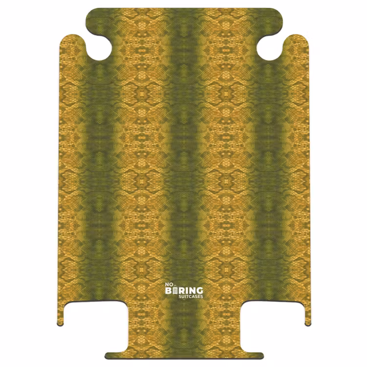 CaseSwap™ - Gelb-grüne Schlangenhaut mit symmetrischer Schuppenstruktur — 1