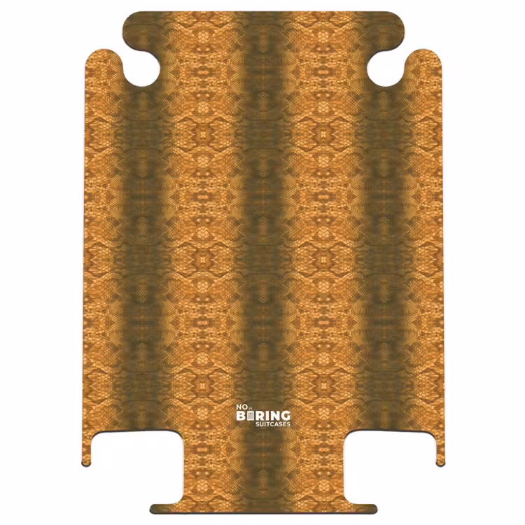 CaseSwap™ - Orangefarbene Schlangenhaut mit symmetrischer Schuppenstruktur — 1