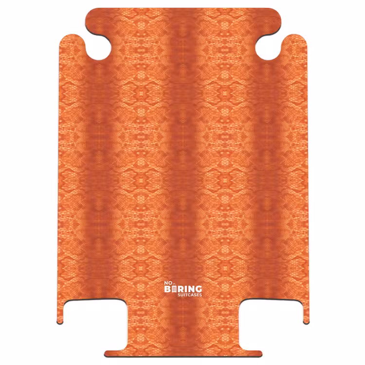 CaseSwap™ - Orangefarbene Schlangenhaut mit symmetrischer Schuppenstruktur — 1