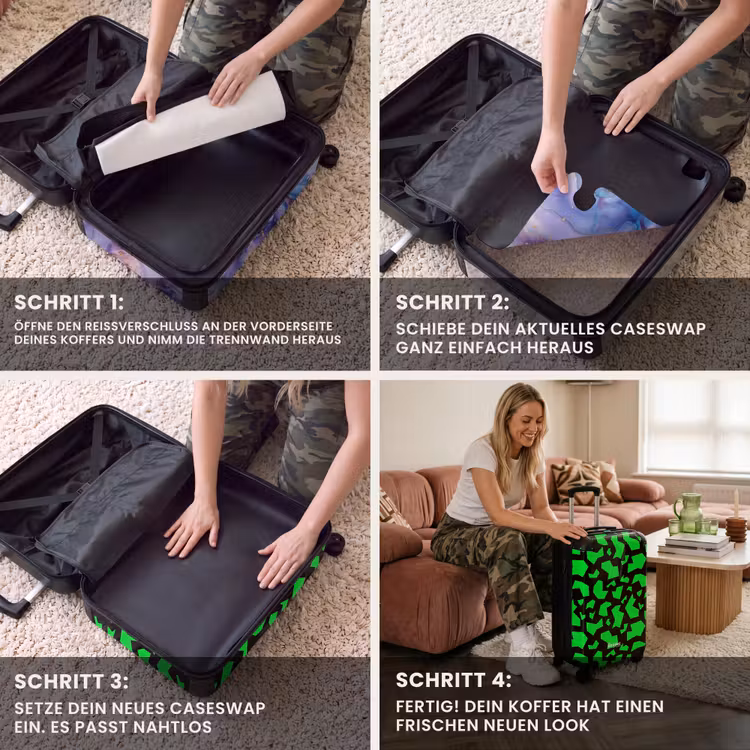 CaseSwap - Grüne Fragmente auf Schwarz — 4
