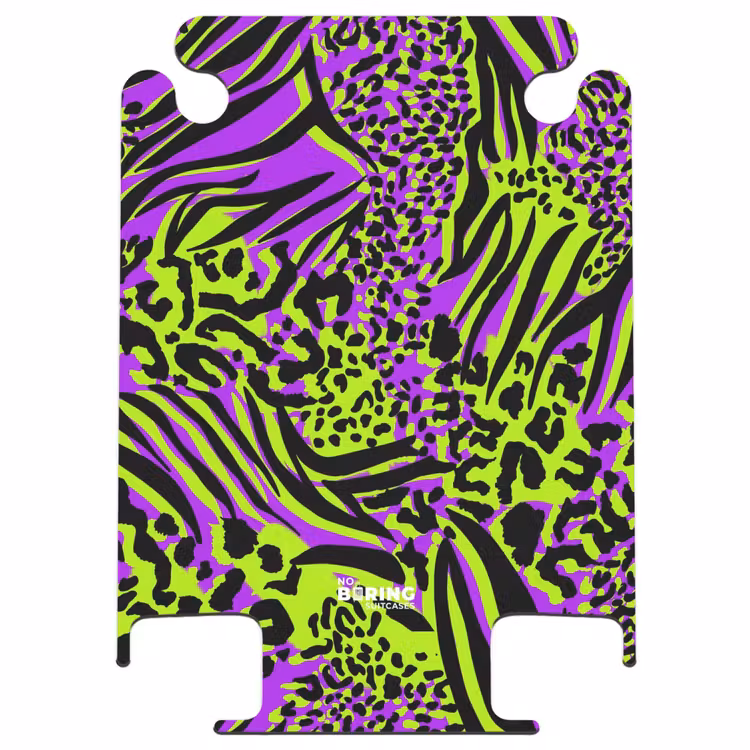 CaseSwap™ - Wilder Tierprint in Lila, Lindgrün und Schwarz — 1