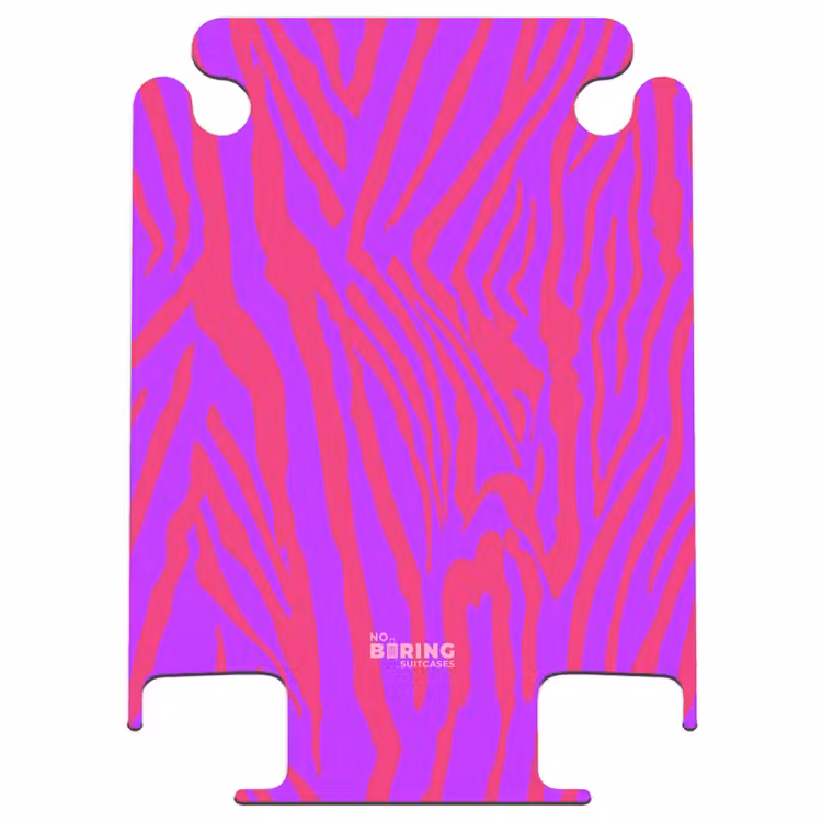 CaseSwap™ - Zebrastreifen in Rot und Lila mit modernem Flair — 1