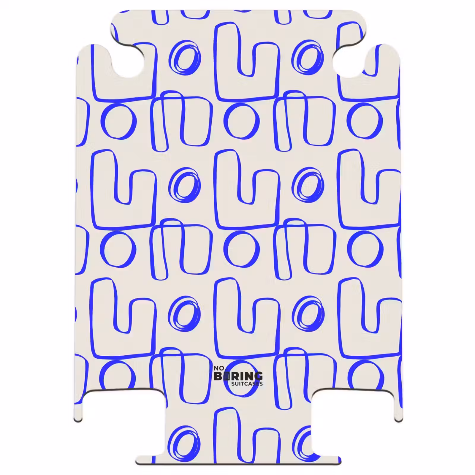 CaseSwap™ - Blaue abstrakte Linien auf beigem Hintergrund — 1