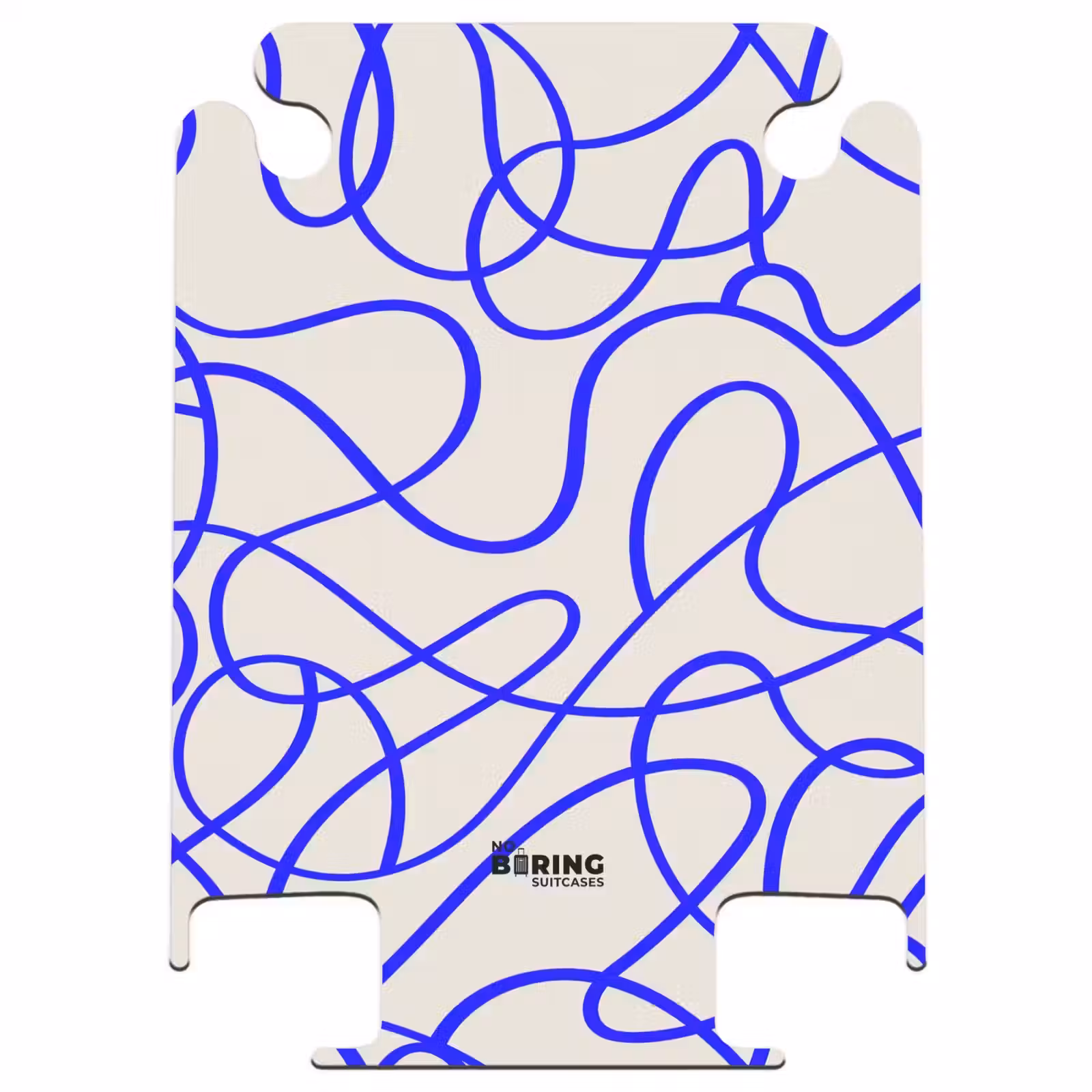 CaseSwap - Blaue Linien auf beigem Hintergrund — 1