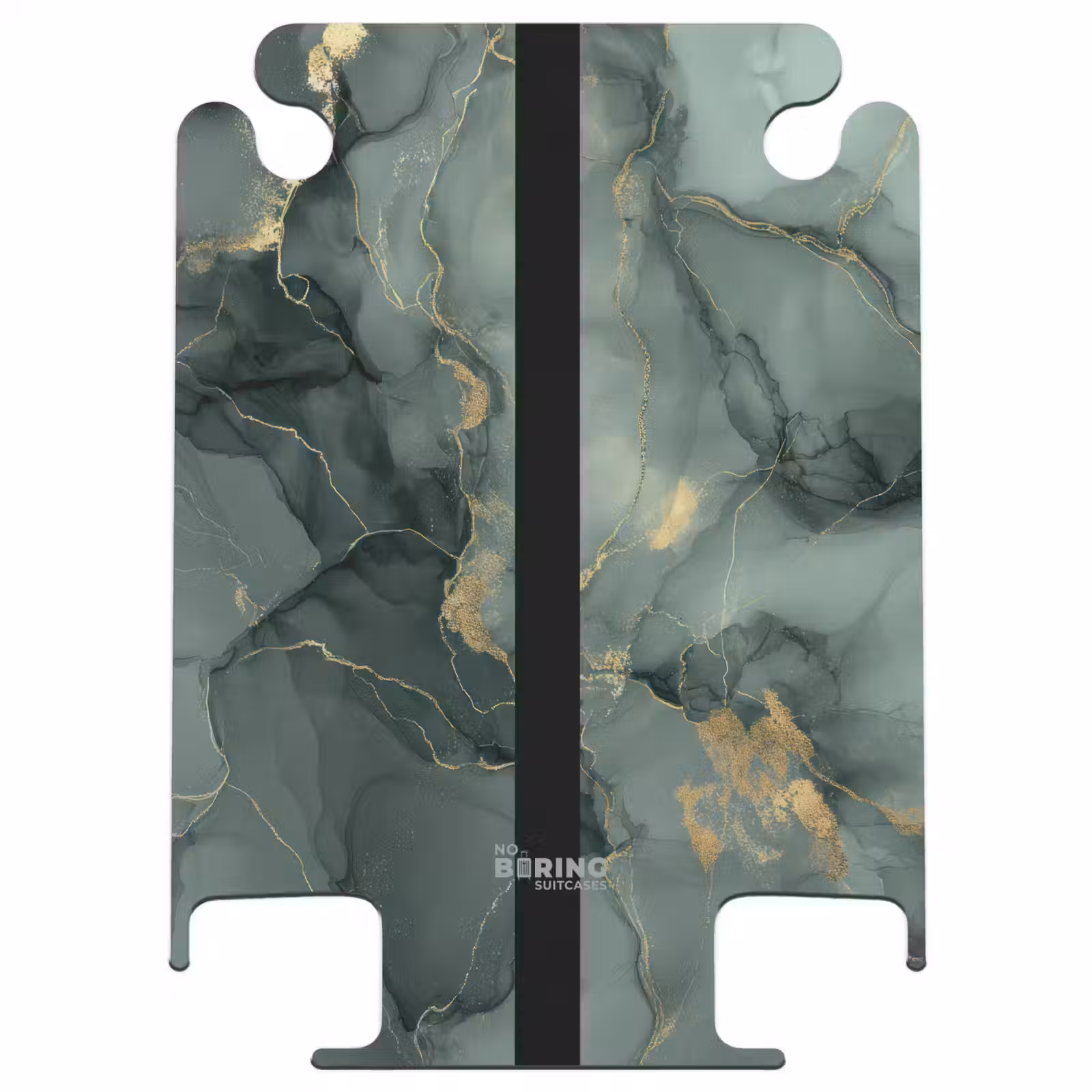 CaseSwap™ - Grüne Marmortextur mit goldenen Akzenten — 1