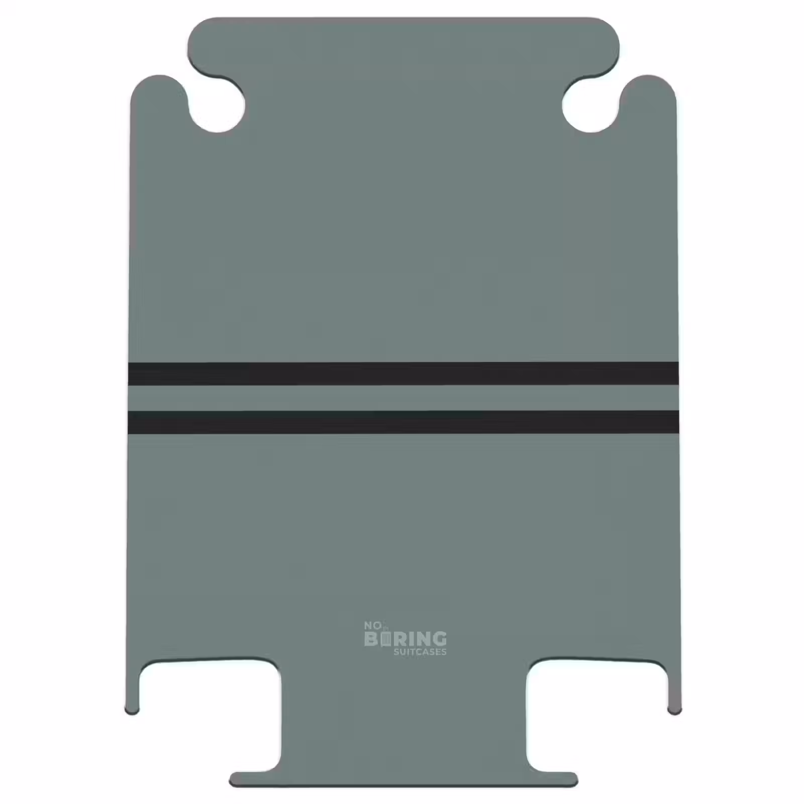 CaseSwap™ - Grüner Hintergrund mit doppelten schwarzen Querstreifen — 1