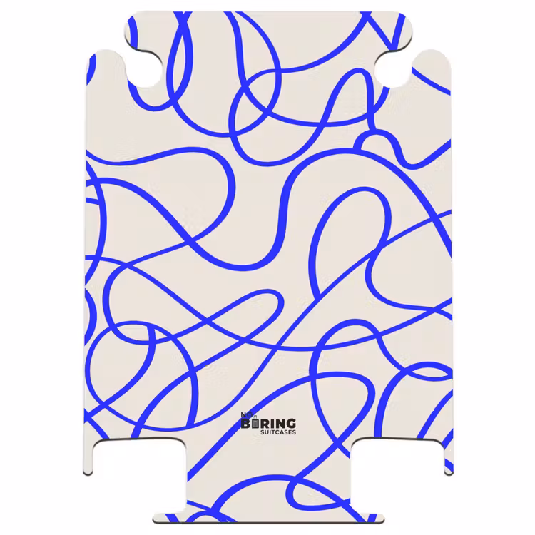 CaseSwap - Blaue Linien auf beigem Hintergrund — 1