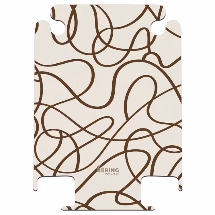CaseSwap - Braune Linien auf beigem Hintergrund — 1