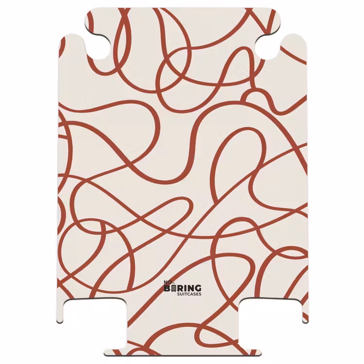 CaseSwap - Dunkelrote Linien auf beigem Hintergrund — 1