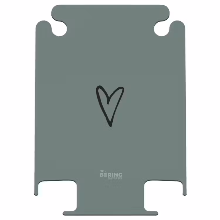 CaseSwap - Grüner Hintergrund mit schwarzem Herz — 1