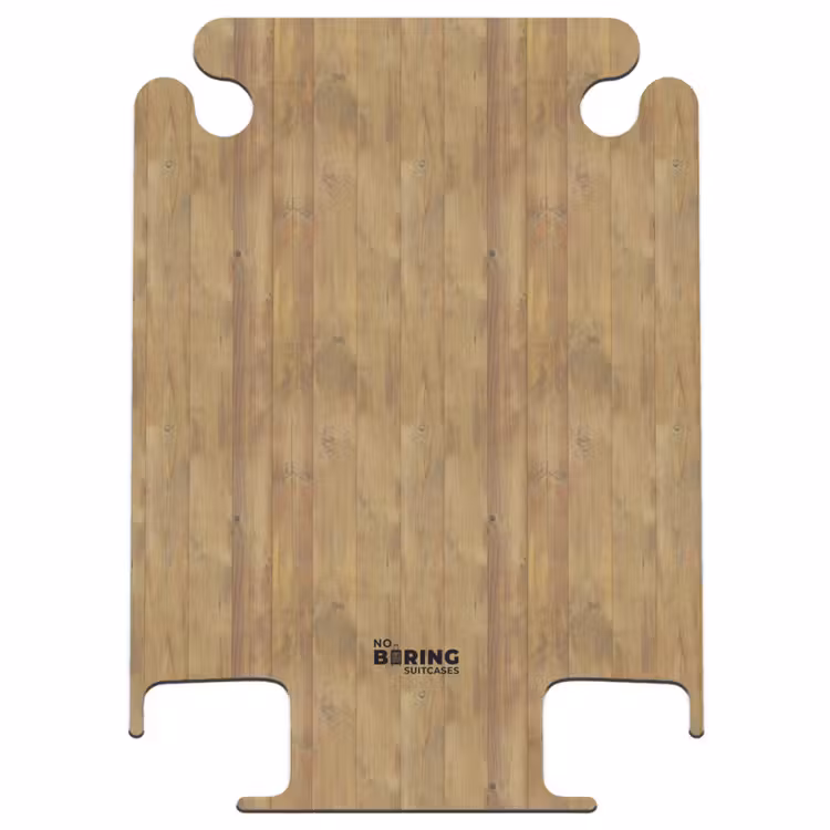 CaseSwap™ - Hellgelbe Holzplatten mit roten Akzenten und Ästen — 1