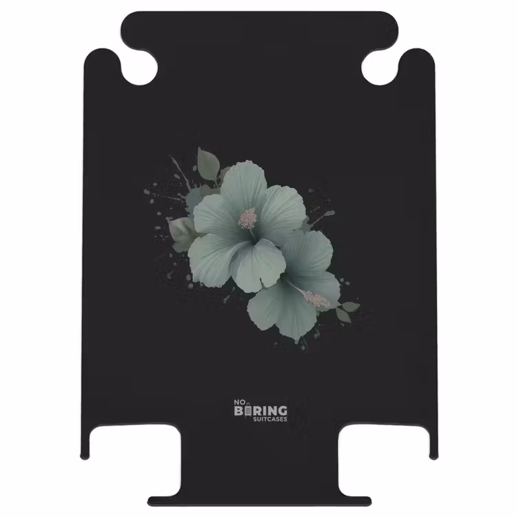CaseSwap™ - Schwarzer Hintergrund mit grüner Hibiskusblüte — 1