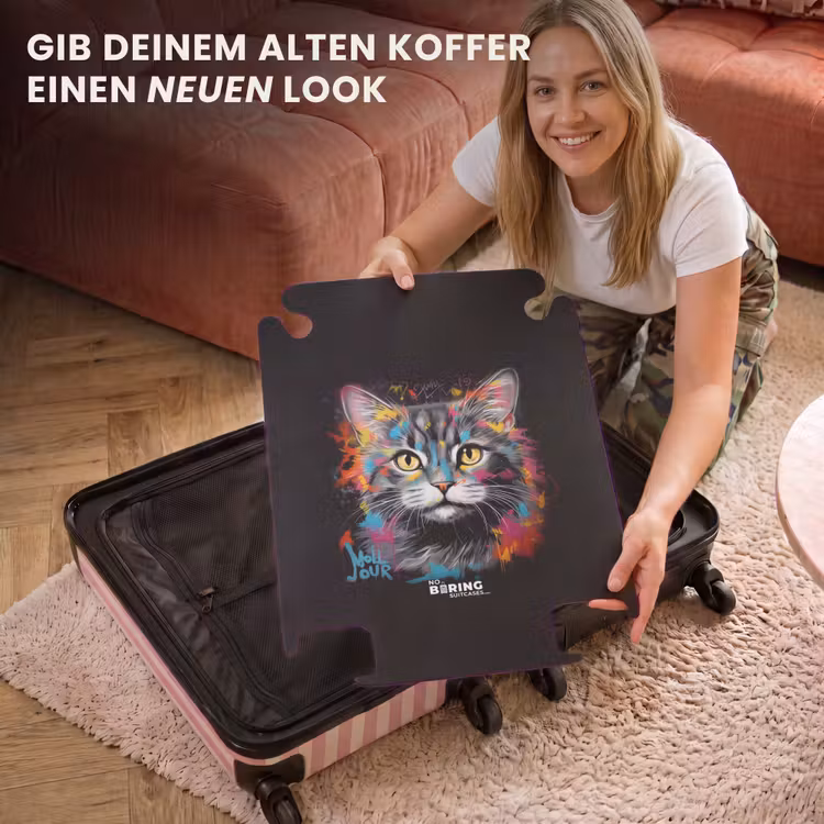 CaseSwap - Katze mit bunten Pinselstrichen — 3