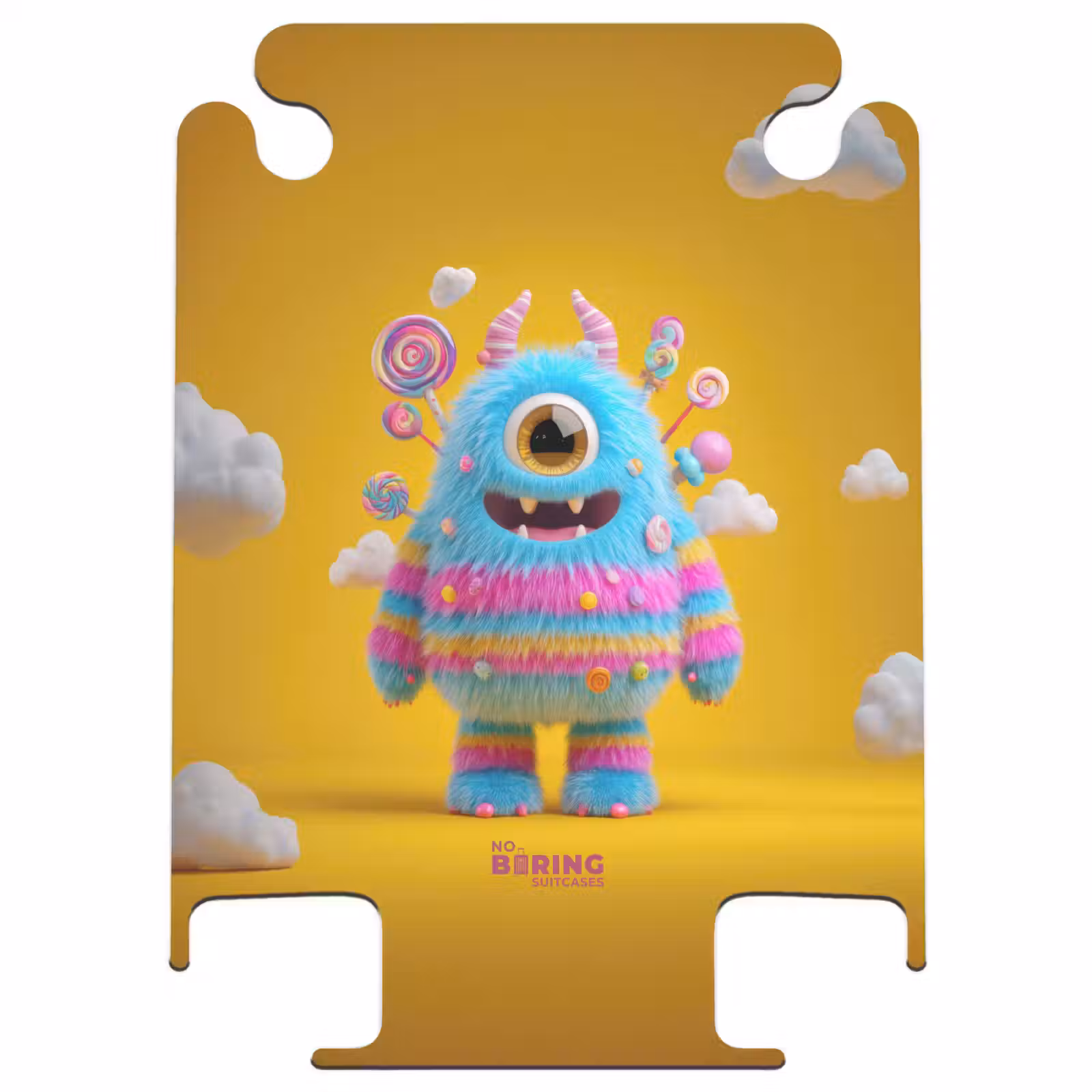 CaseSwap™ - Süßigkeitenmonster auf gelbem Hintergrund — 1