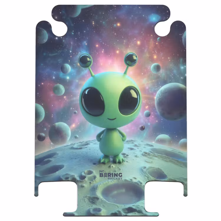 CaseSwap™ - Grüner Außerirdischer auf einem Planeten — 1