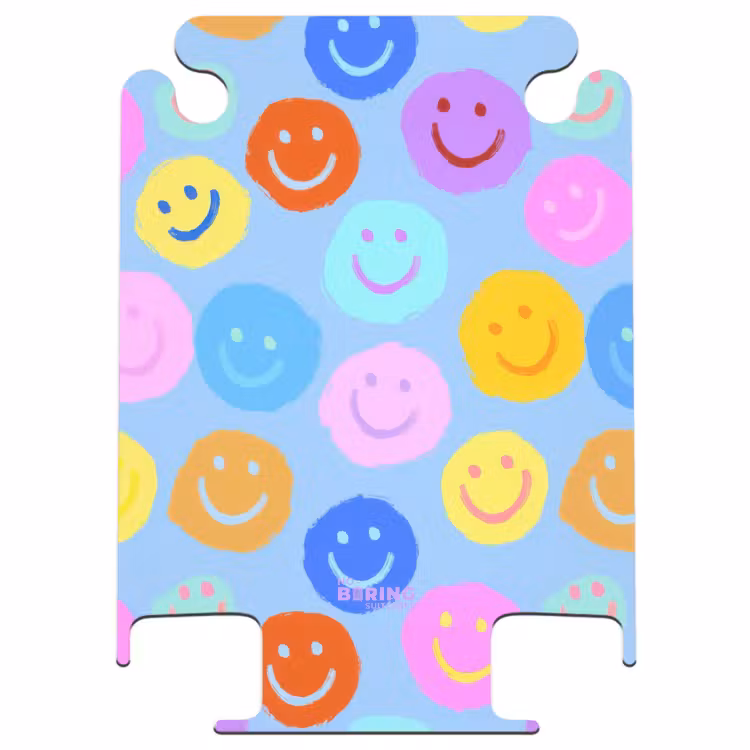 CaseSwap™ - Regenbogen-Smiley-Gesichter auf blauem Hintergrund — 1