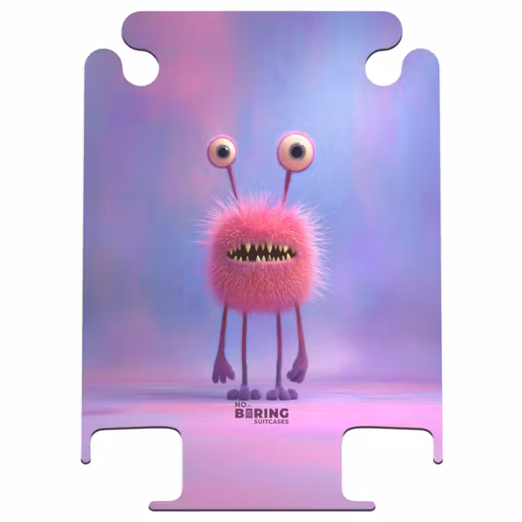 CaseSwap - Rosa Monster auf einem pastellfarbenen Hintergrund — 1