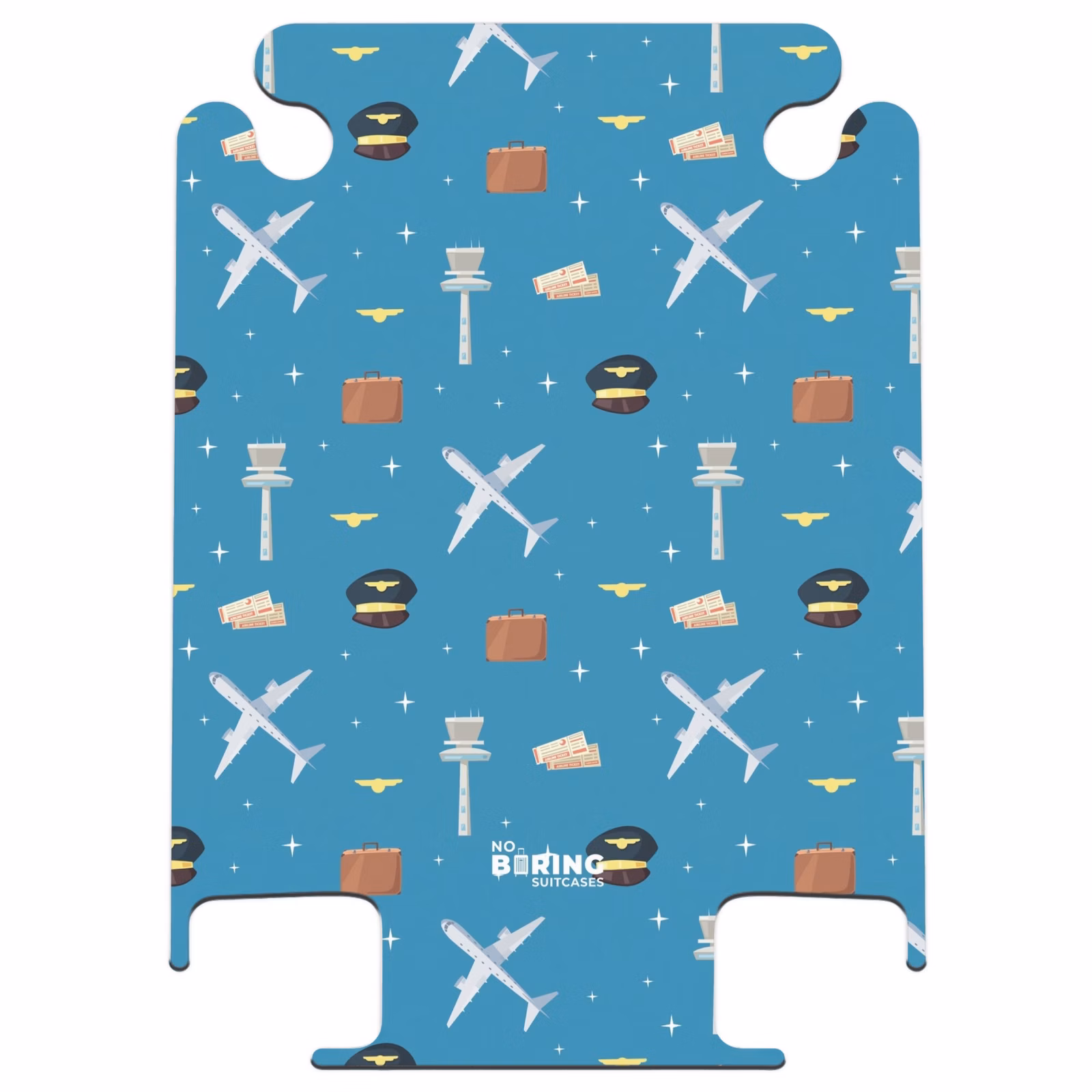 CaseSwap™ - Thema Luftfahrt mit Flugzeugen auf blauem Hintergrund — 1