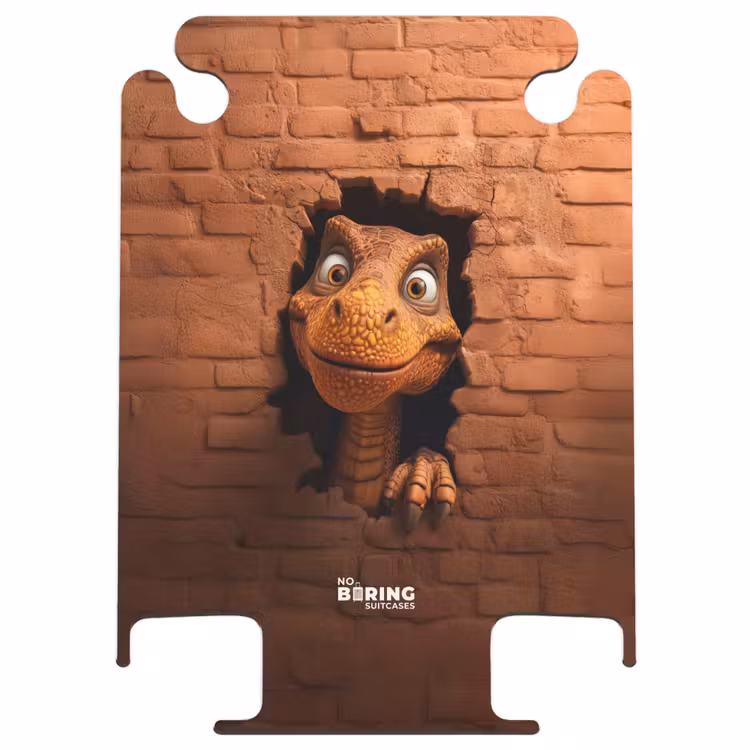 CaseSwap™ - Dino mit breitem Lächeln in der Backsteinmauer — 1