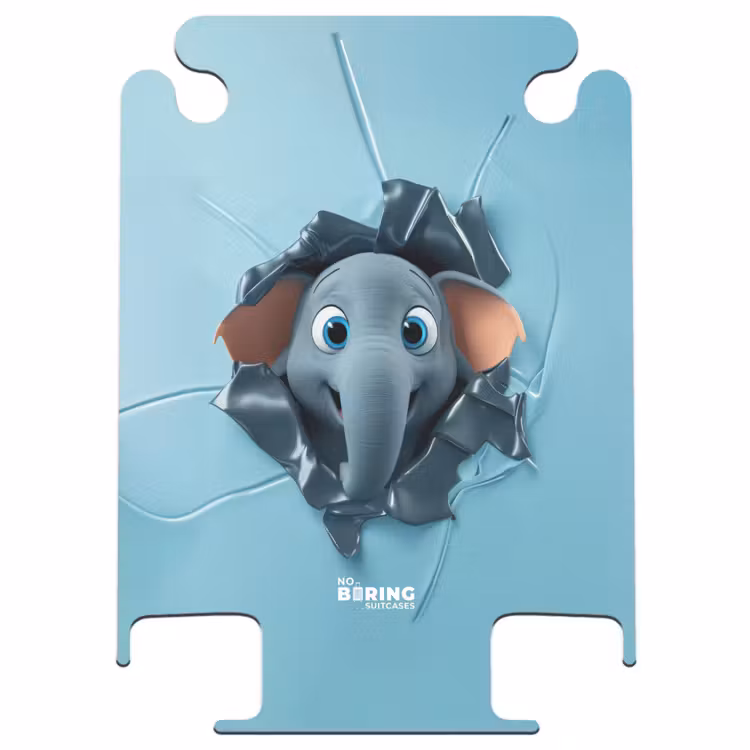 CaseSwap™ - Glücklicher Elefant schaut durch zerrissenen Hintergrund — 1