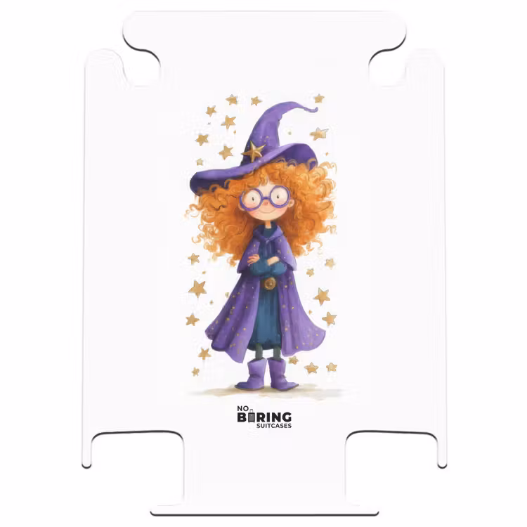 CaseSwap™ - Magische Hexe mit orangefarbenen Locken und lila Umhang — 1