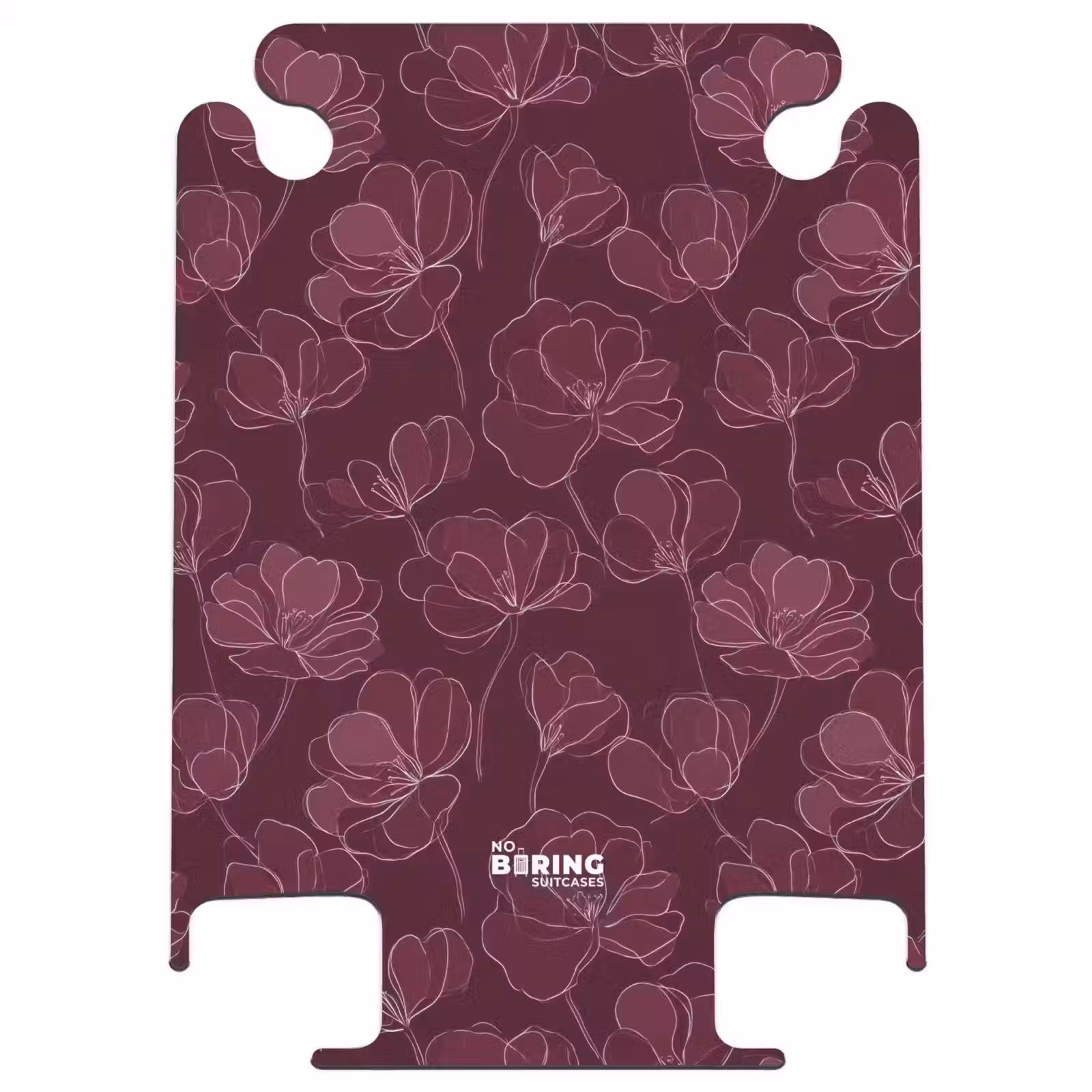 CaseSwap - Blumen - Muster - Burgunderrot — 1