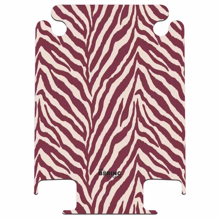 CaseSwap™ - Zebra - Motiv - Bordeaux - Rot — 1