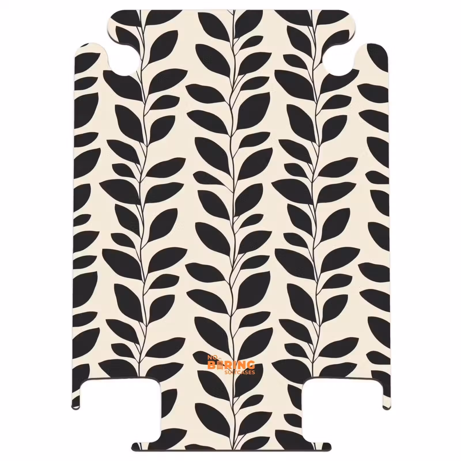 CaseSwap™ - Botanisch - Muster - Schwarz - Beige — 1
